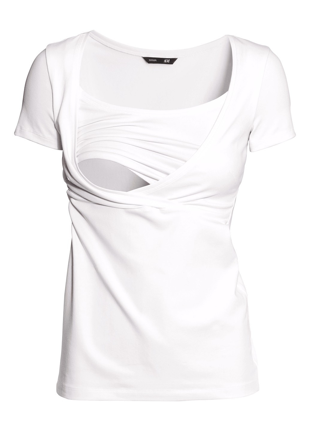 Біла всесезон футболка для годуючих H&M