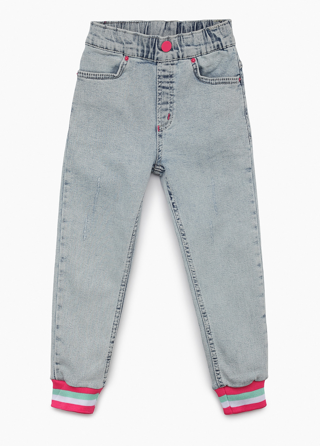 Серо-голубые демисезонные джоггеры джинсы Redpolo
