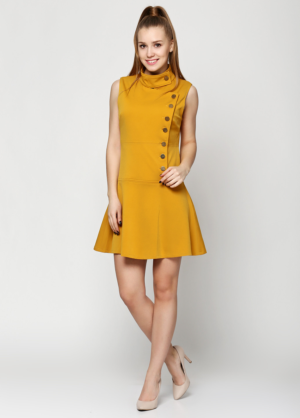 Жовтий кежуал плаття, сукня Axel