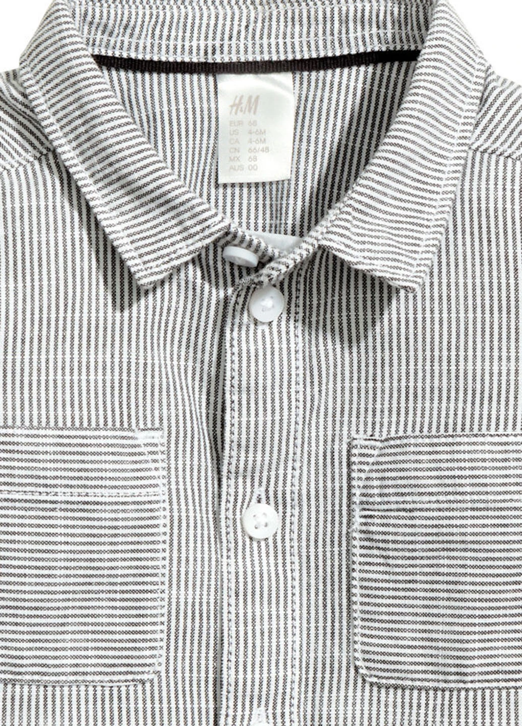 Цветная кэжуал рубашка H&M с длинным рукавом