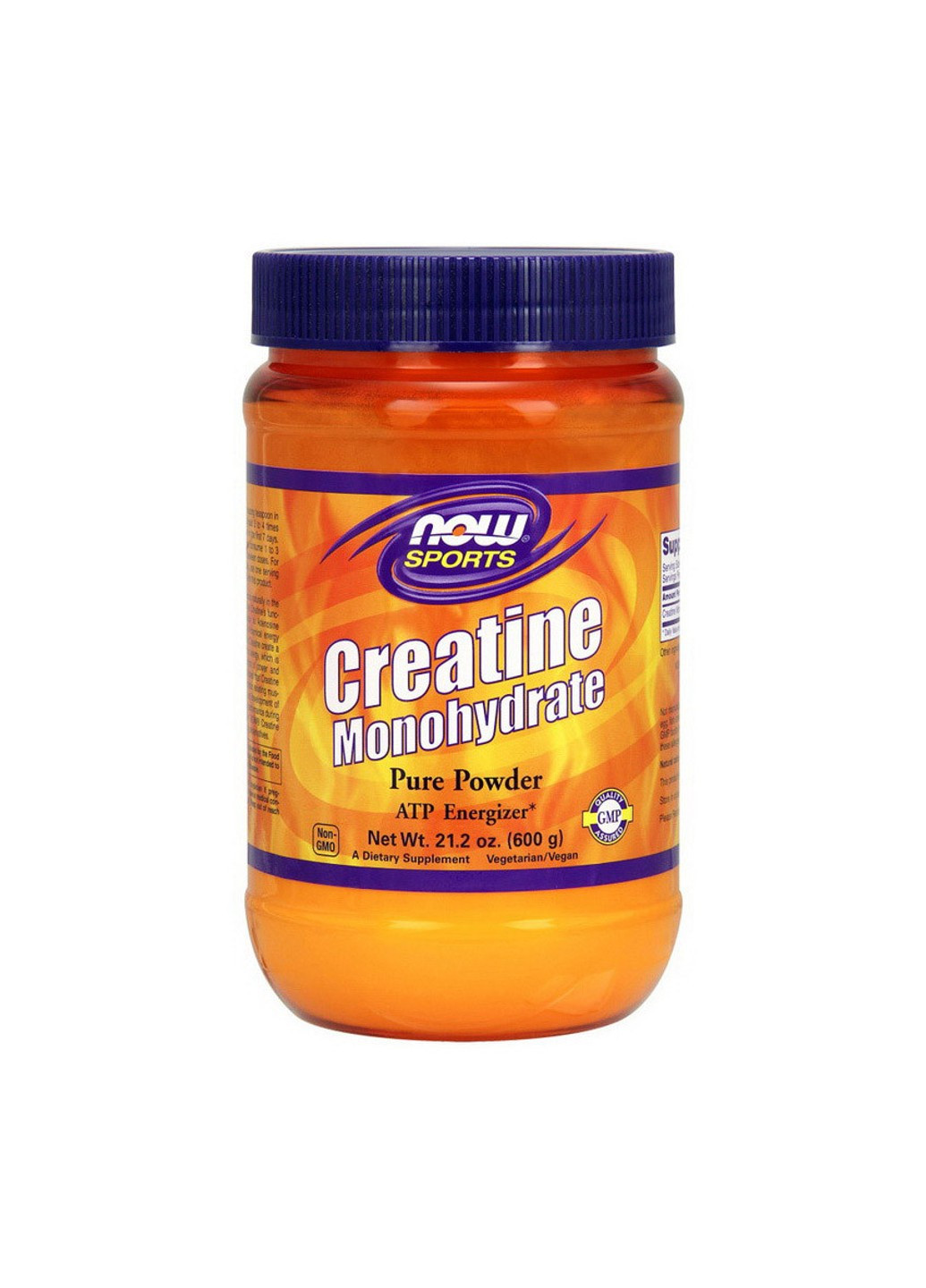 Креатин моногідрат Creatine Monohydrate (600 г) нау фудс unflavored Now Foods (255279486)