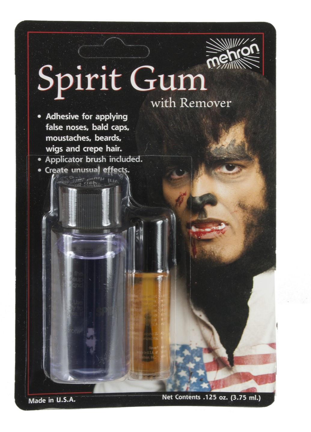 Клей сандарачний + очищувач Makeup Spirit Gum and Spirit Gum Remover Combo set (.125 oz) Mehron (205593187)