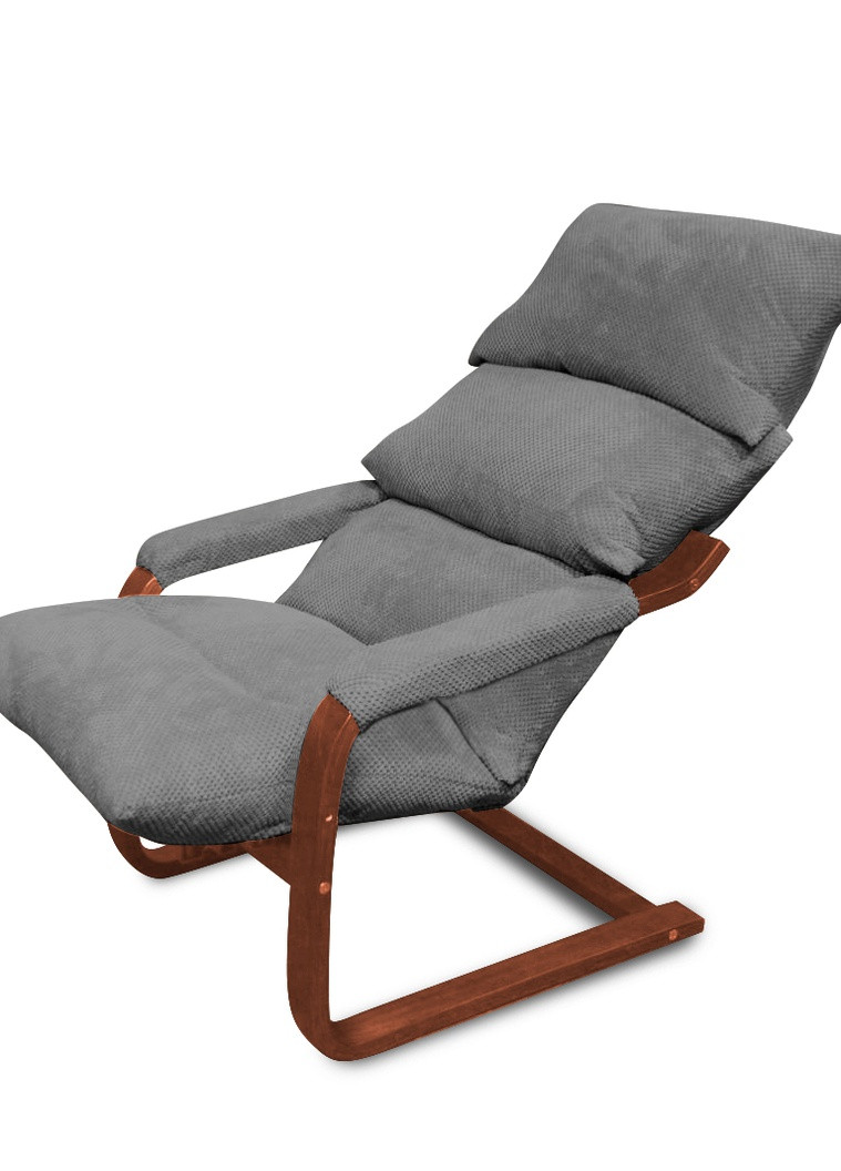 Мягкое кресло шезлонг Серый Орех Fresho (248297710)