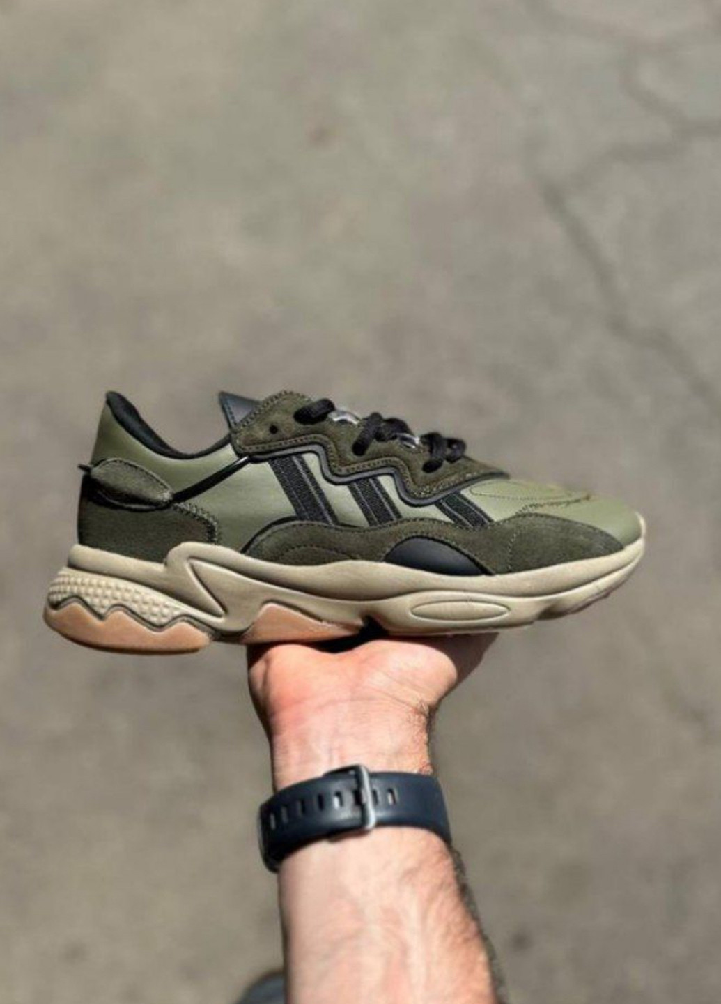 Хакі Осінні кросівки No Brand