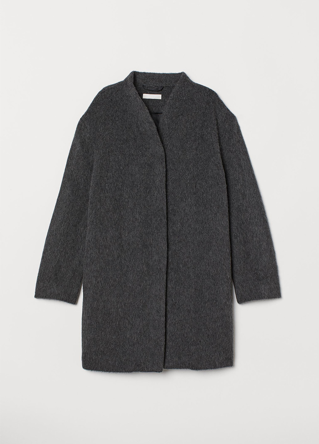 Темно-серое демисезонное Пальто вкорочене H&M
