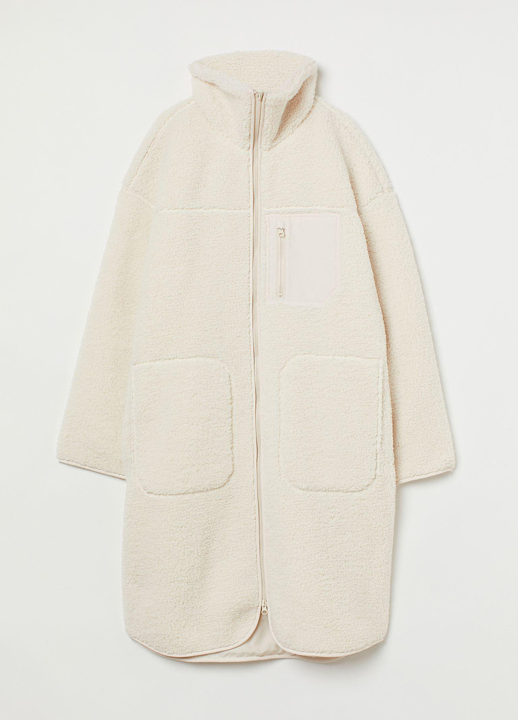 Світло-бежеве демісезонне Пальто однобортне H&M