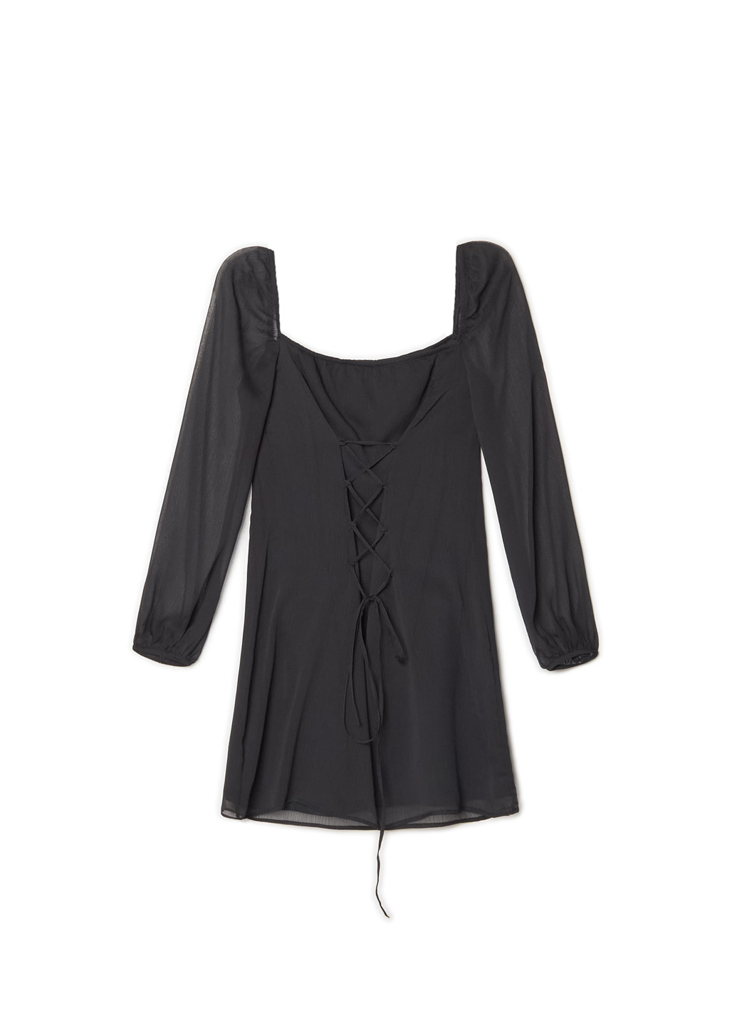 Черное кэжуал платье а-силуэт Cropp однотонное