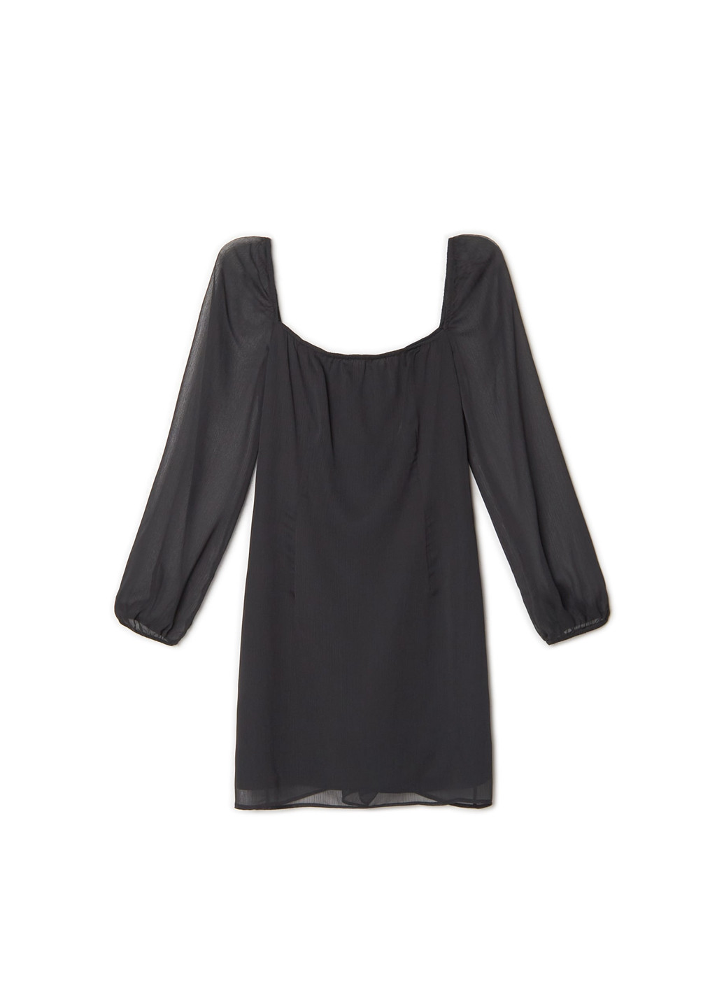 Черное кэжуал платье а-силуэт Cropp однотонное