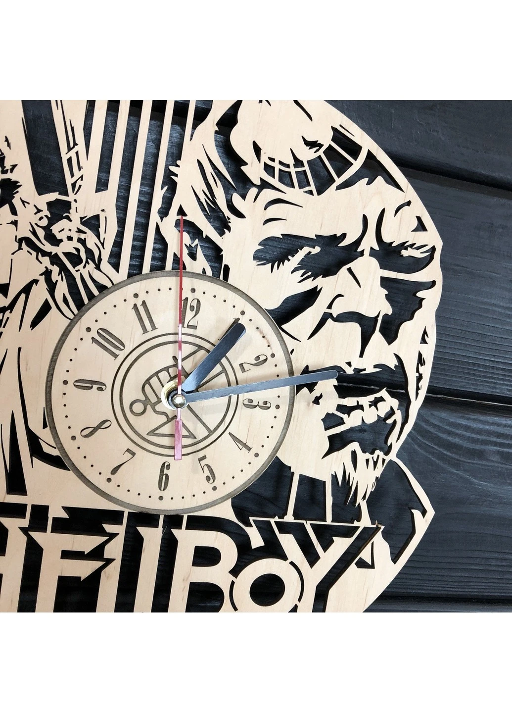 Тематичний інтер`єрний настінний годинник «Hellboy» 7Arts (253566463)