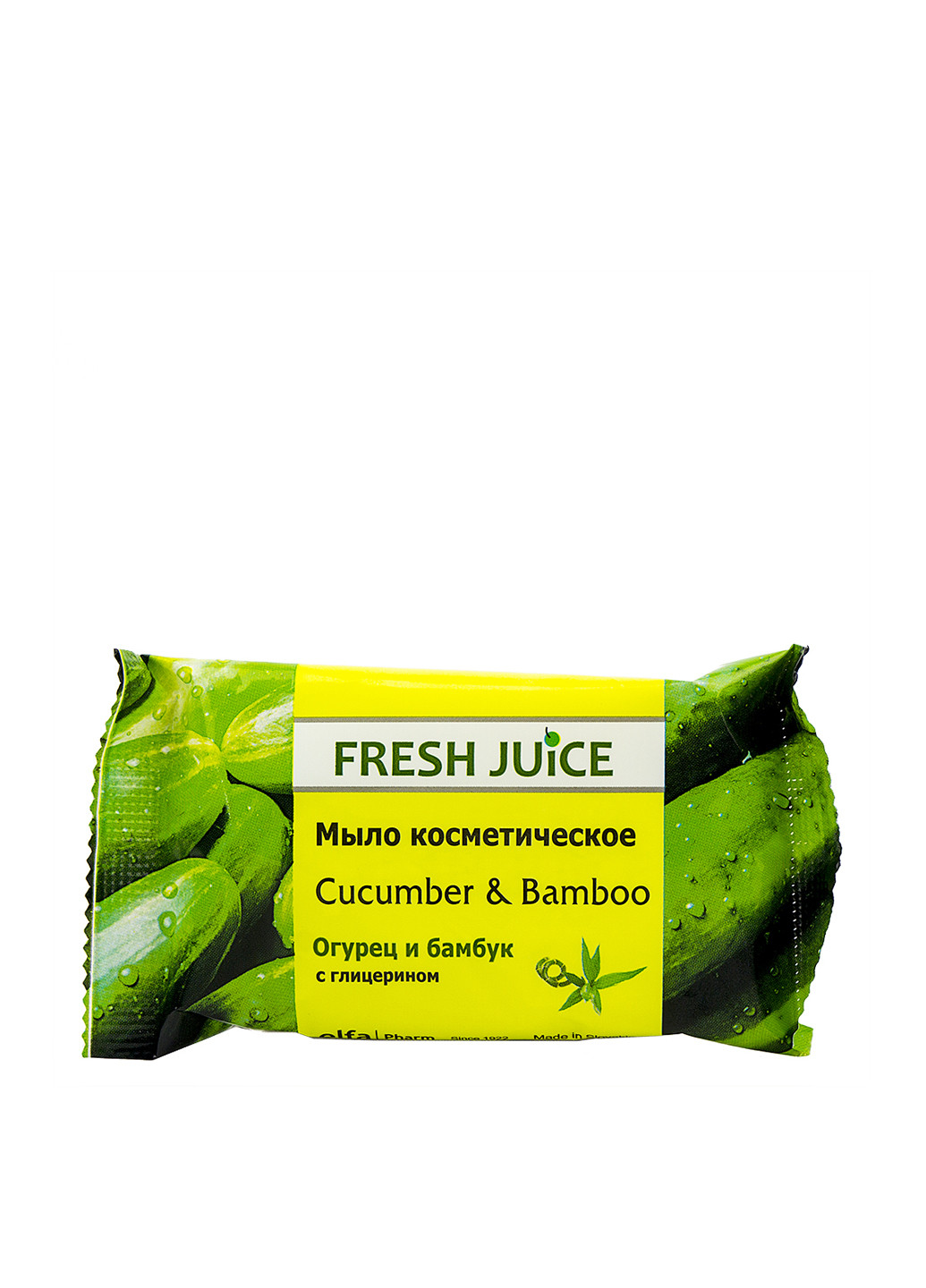 Мило косметичне Огірок і бамбук, 75 г Fresh Juice (79335997)