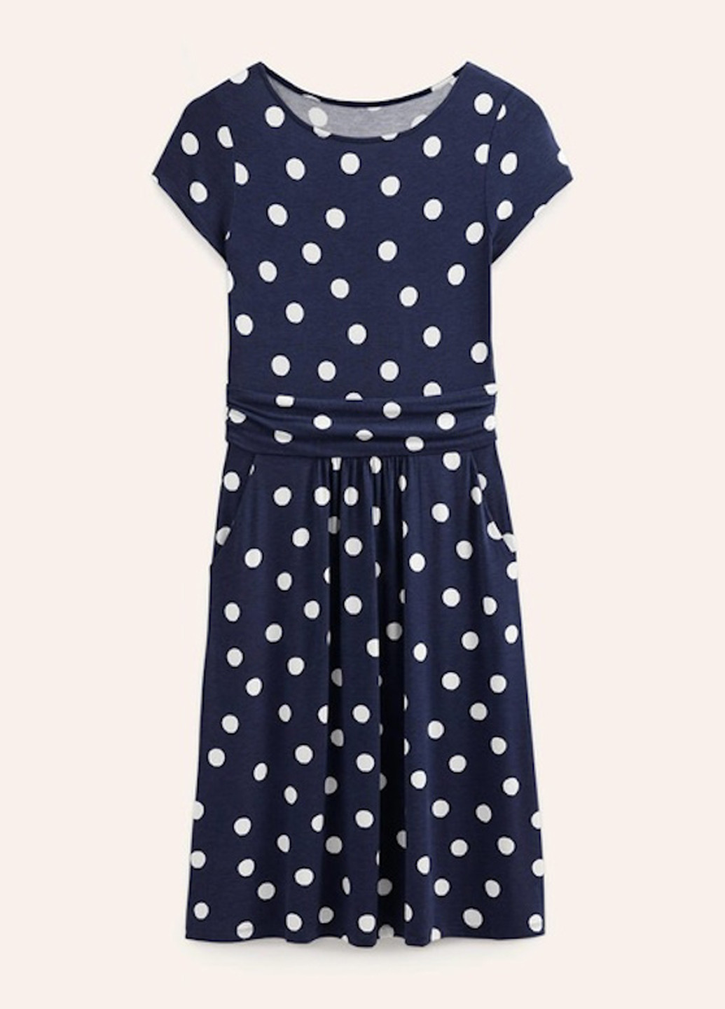 Темно-синя кежуал сукня Boden в горошок