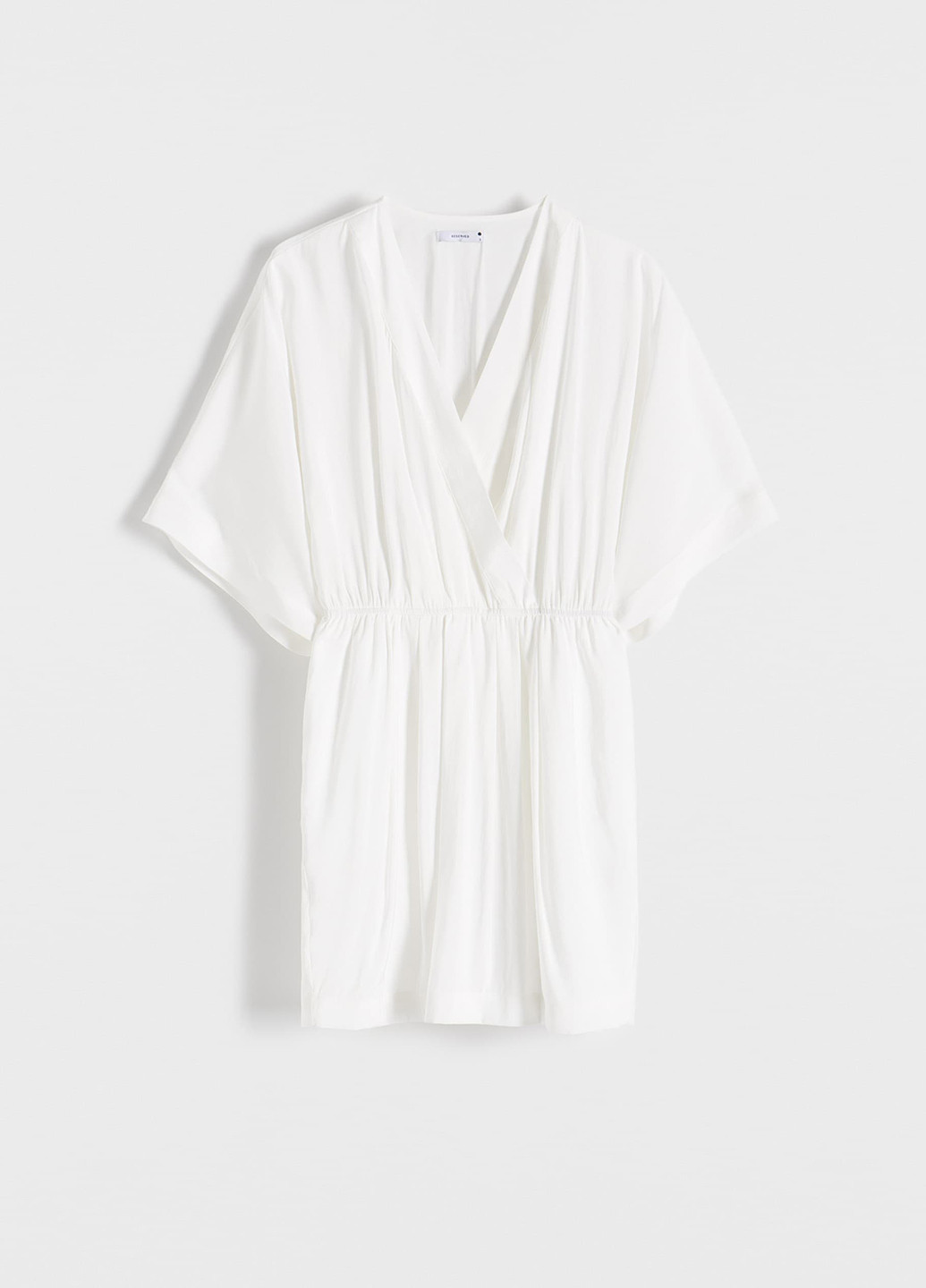 Молочное кэжуал платье Reserved однотонное