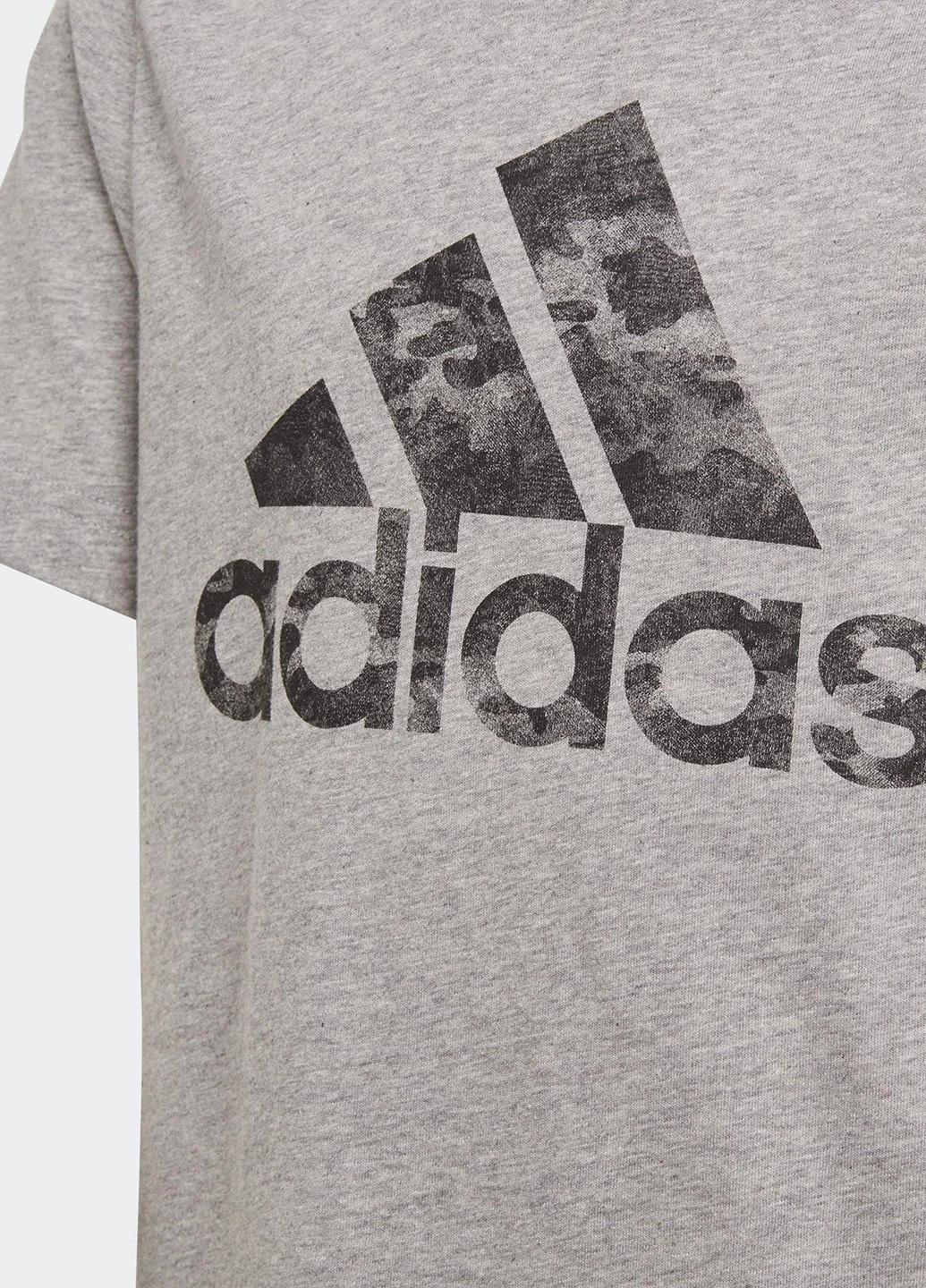 Сіра літня футболка з коротким рукавом adidas