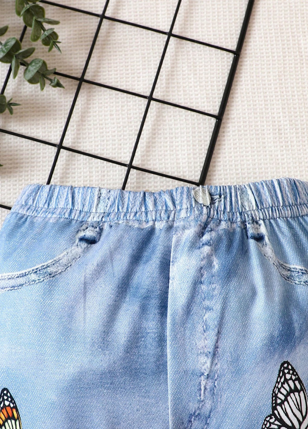 Голубые кэжуал демисезонные клеш брюки SHEIN