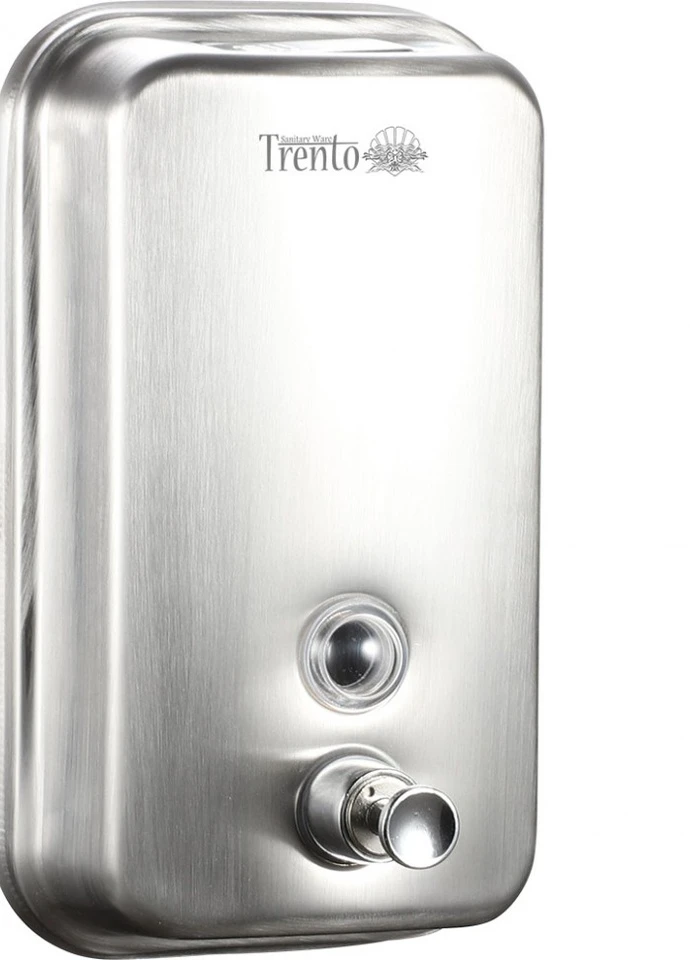 Дозатор для рідкого мила Trento нержавіюча сталь хром матовий 500 мл Trento Design Studio (253712925)