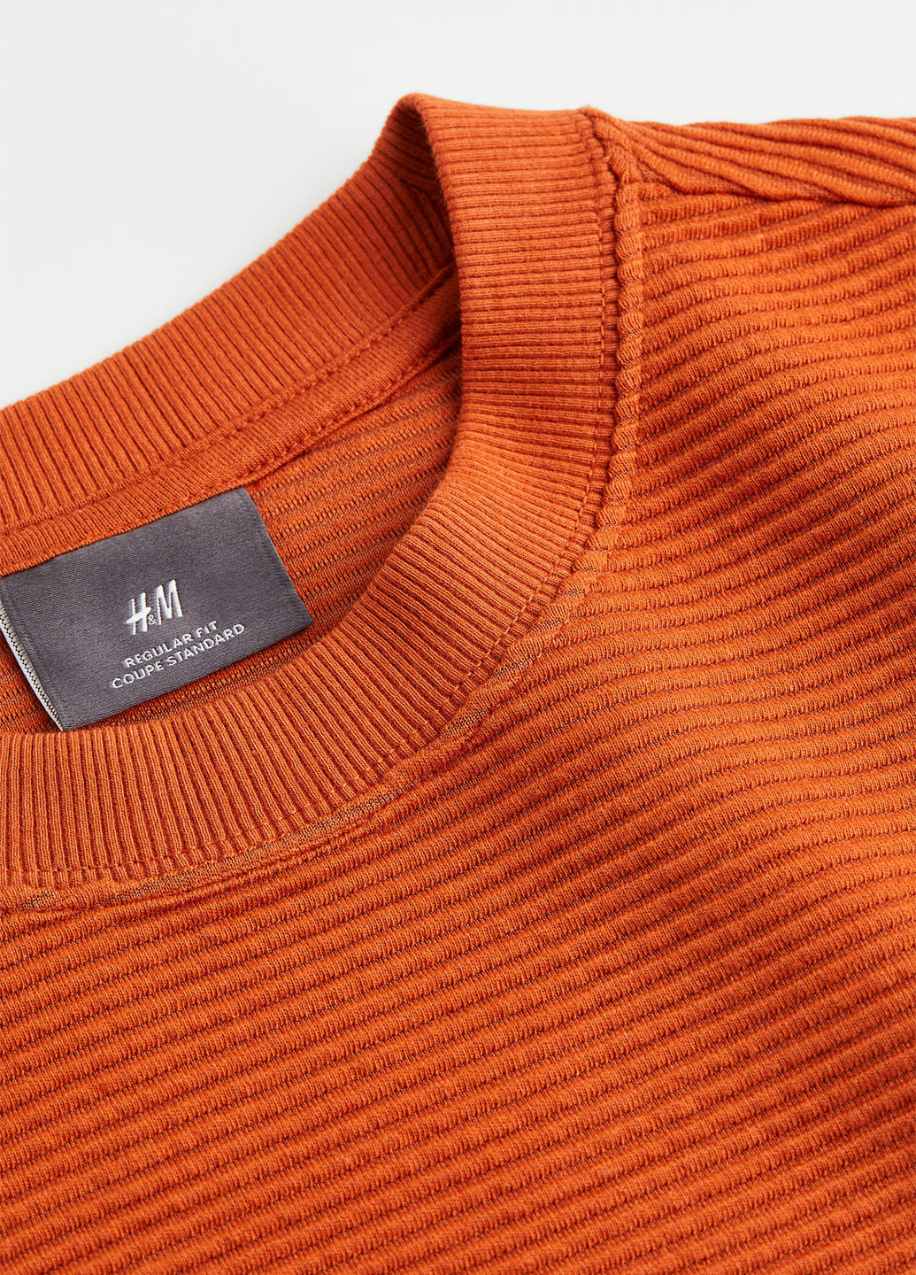 Оранжевый свитшот H&M однотонный без декора (349729286)