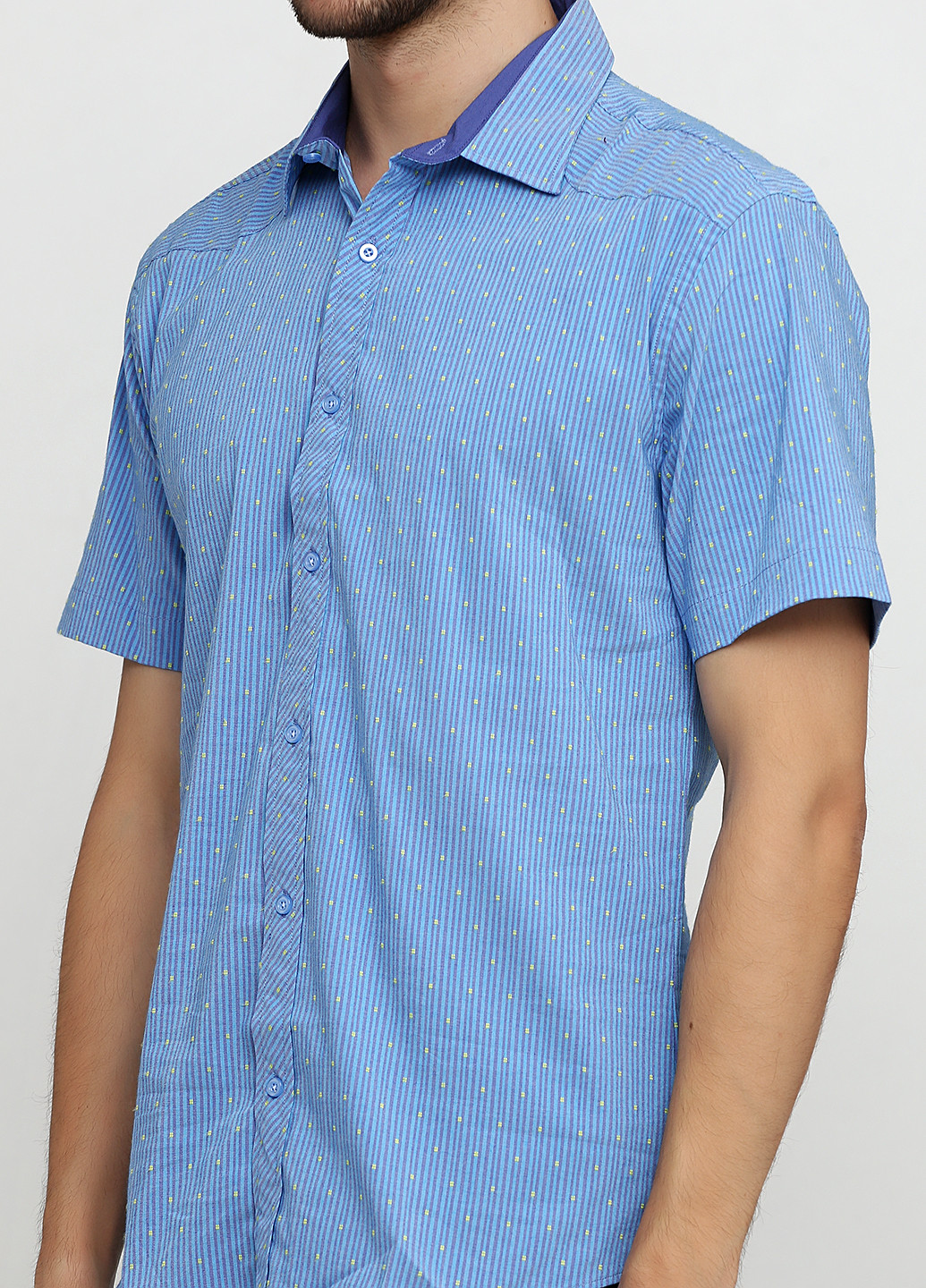Синяя кэжуал рубашка Recobar