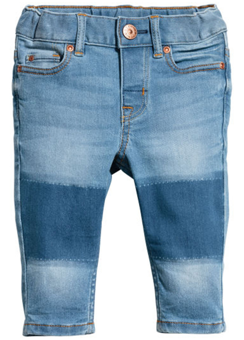 Синие демисезонные джинсы H&M