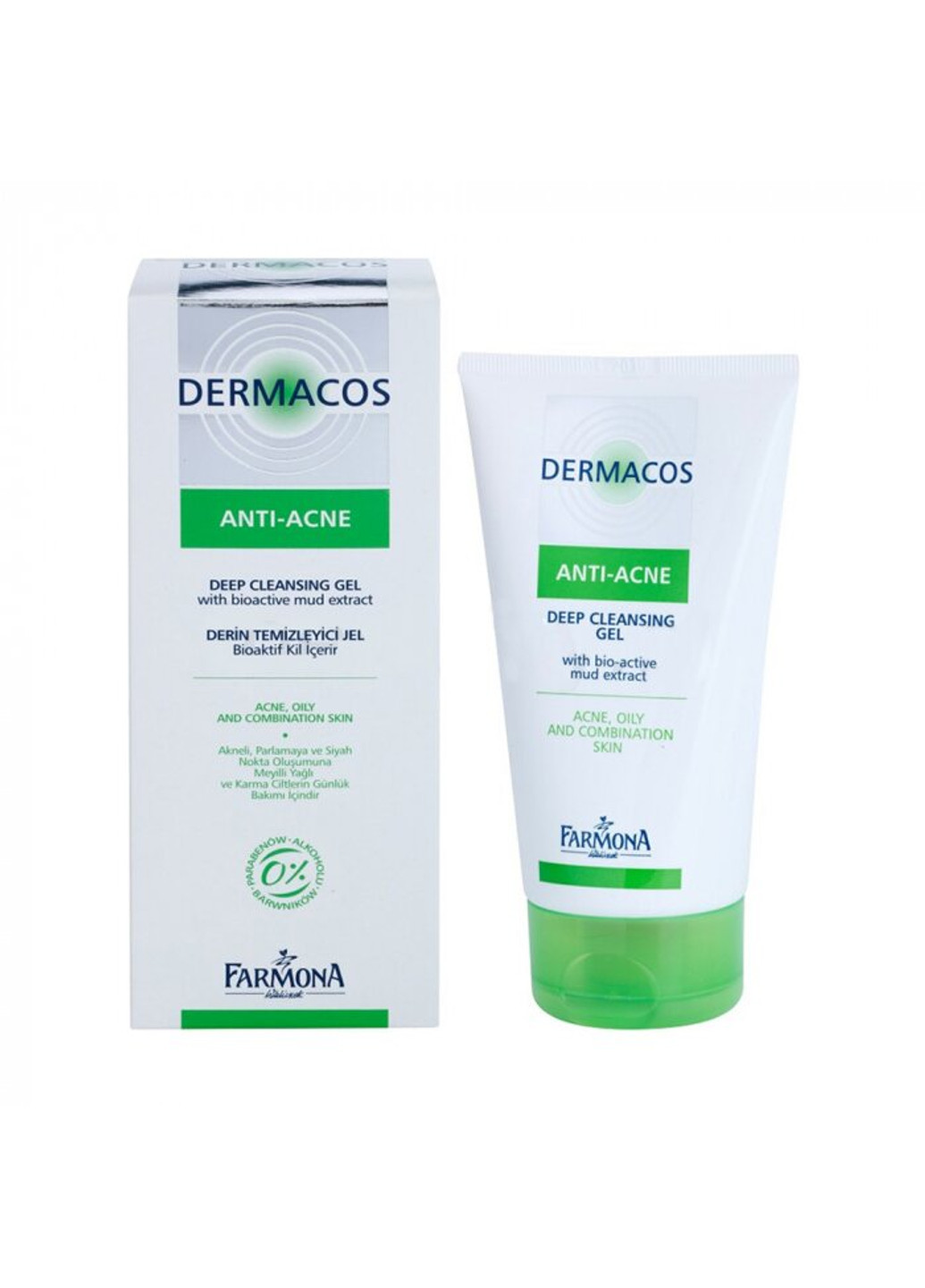 Глубоко очищающий гель для лица Dermacos Anti-Acne 150 мл Farmona (251847807)