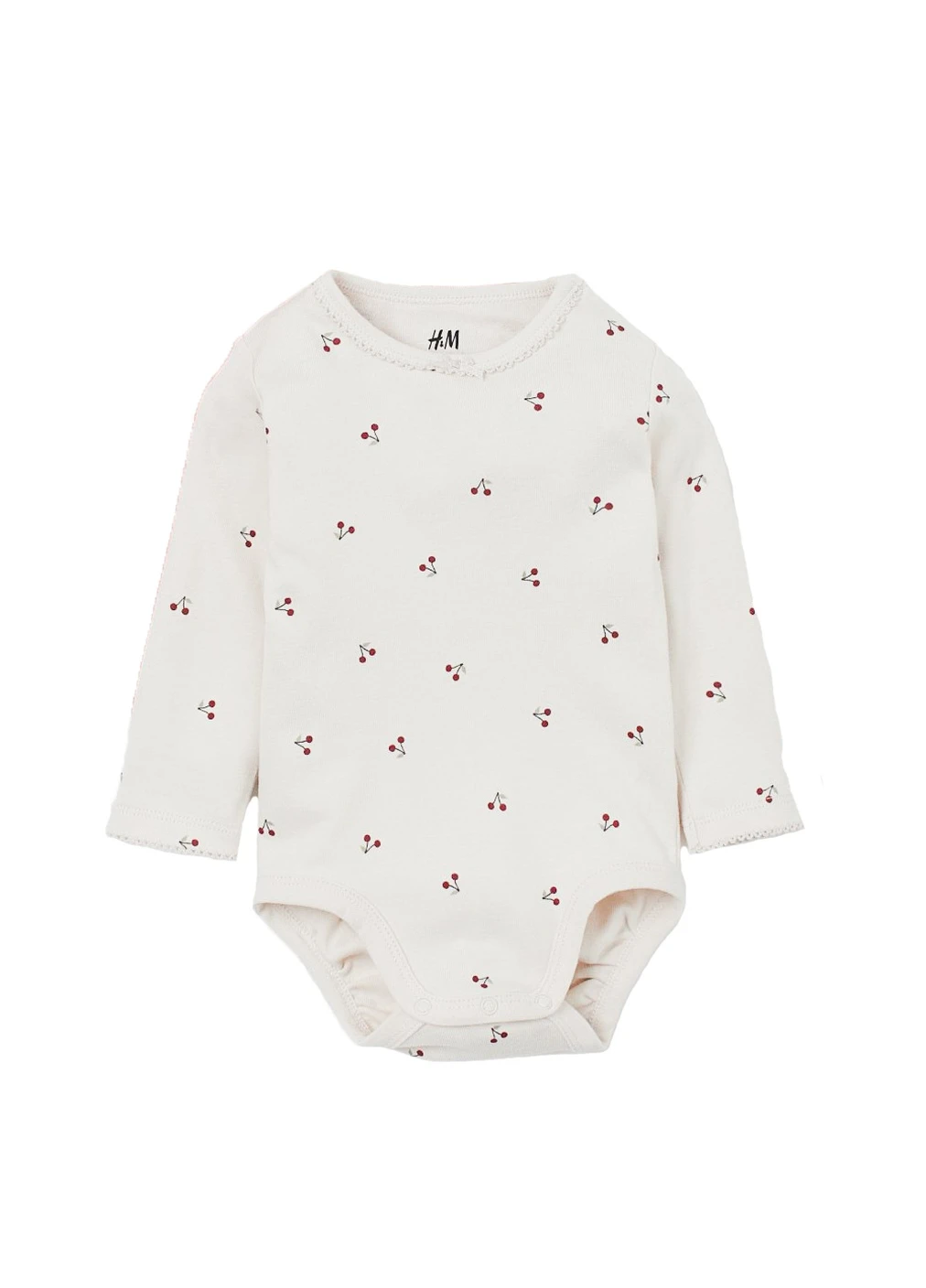 Боді з довгим рукавом H&M (221342407)