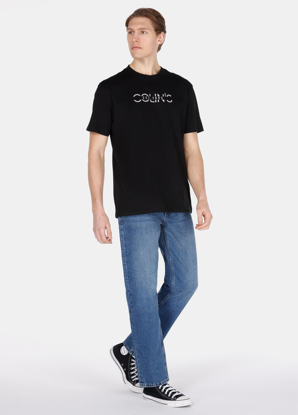 Черная футболка Colin's