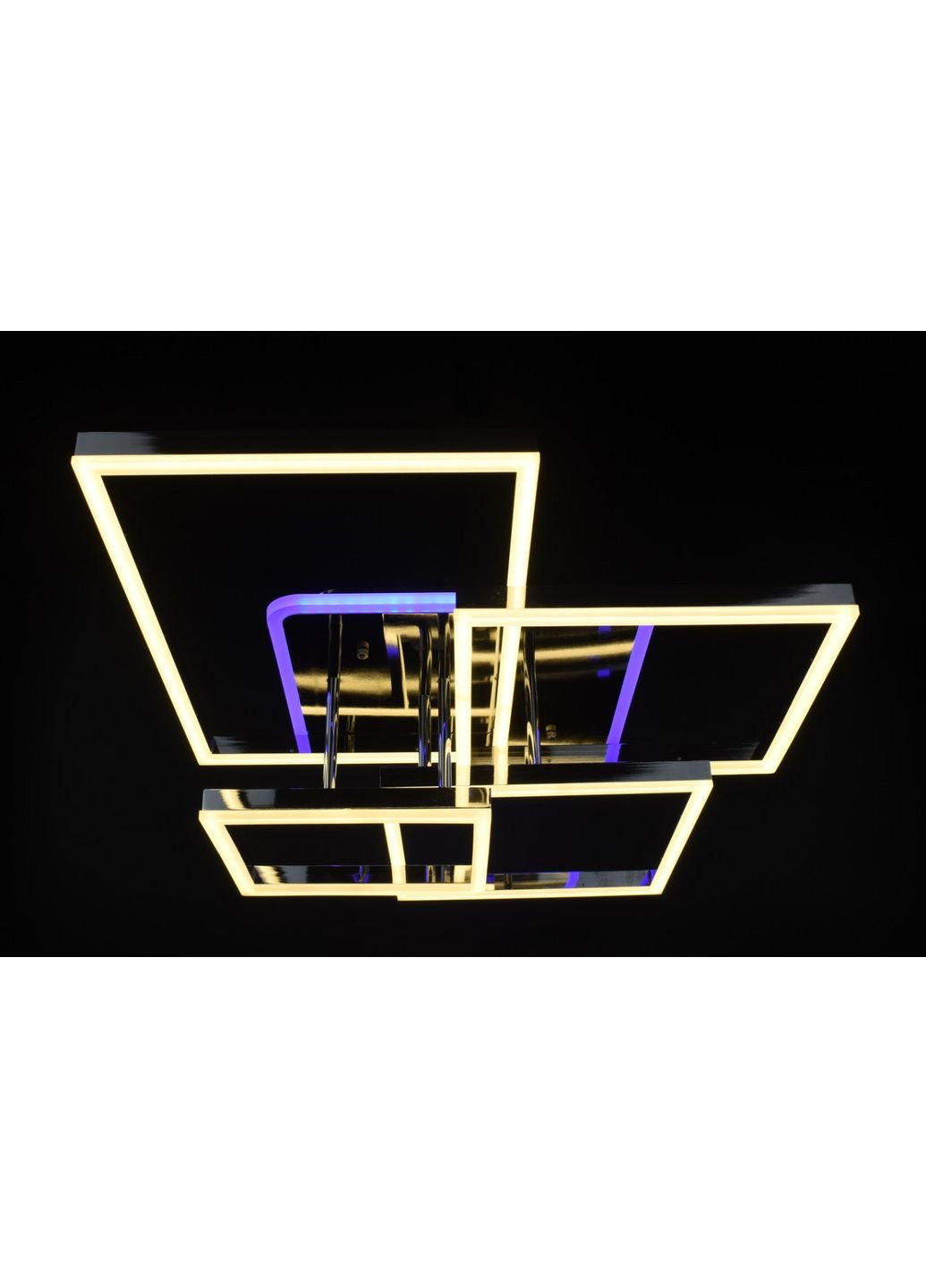 Люстра стельова LED з пультом A9040/4-RGB-ch Хром 17х56х71 див. Sunnysky (253628384)