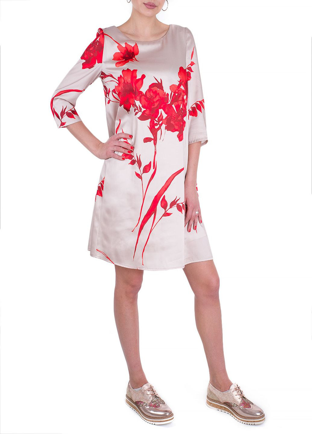Комбінована кежуал плаття, сукня Marc Aurel з квітковим принтом