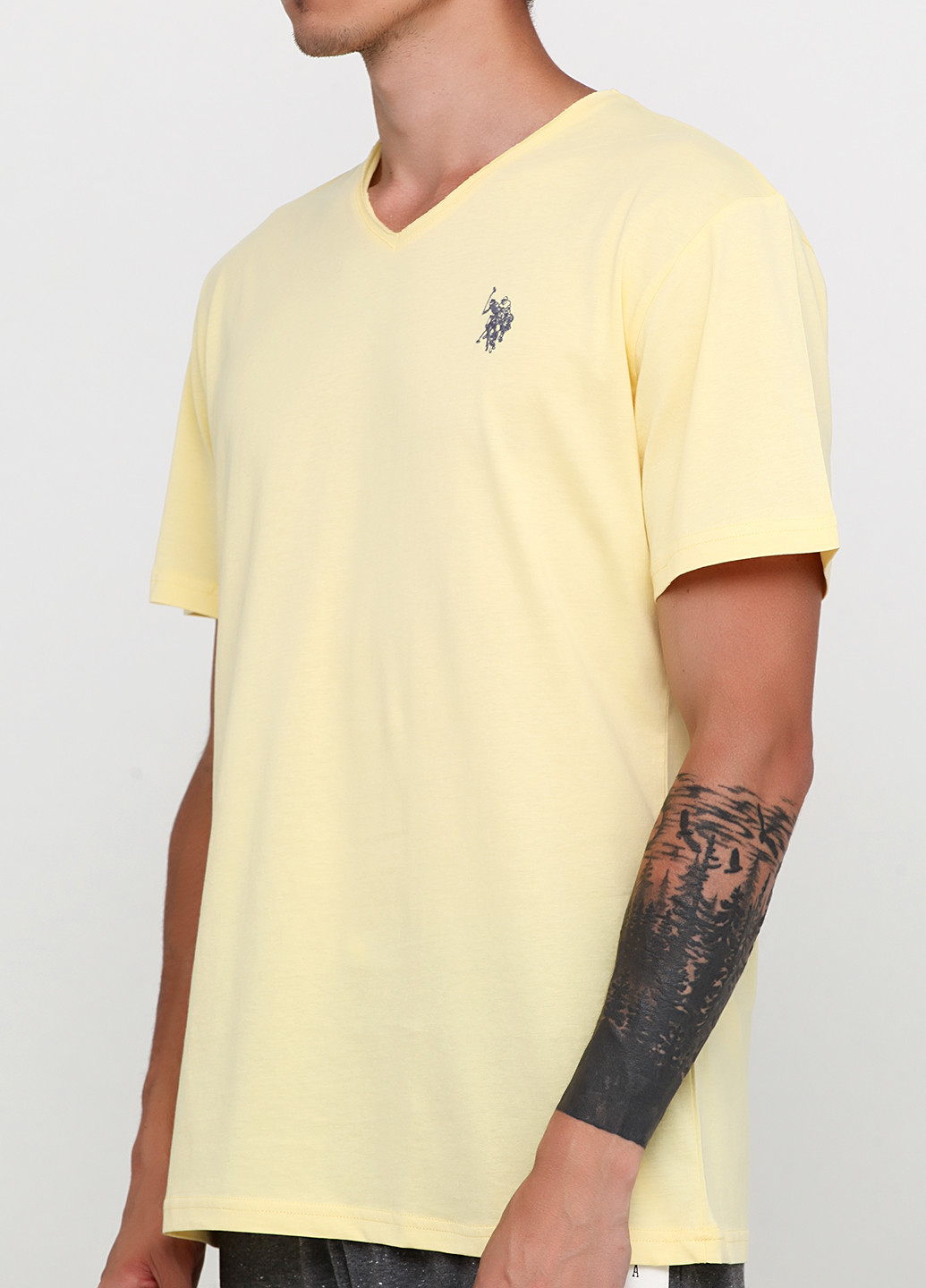 Светло-желтый демисезонный комплект (футболка, брюки) U.S. Polo Assn.