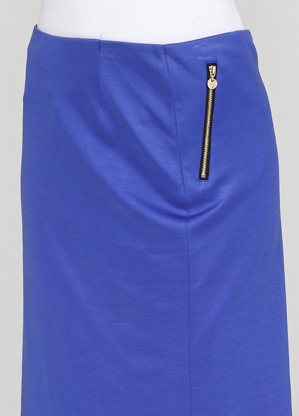 Синяя офисная однотонная юбка Liu Jo