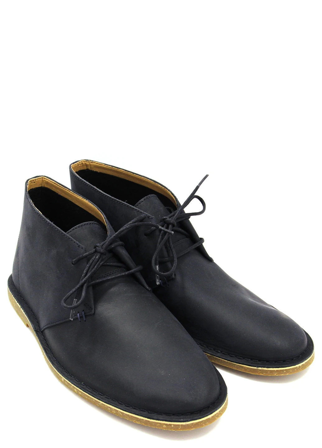Синие осенние мужские ботинки дезерты Clarks