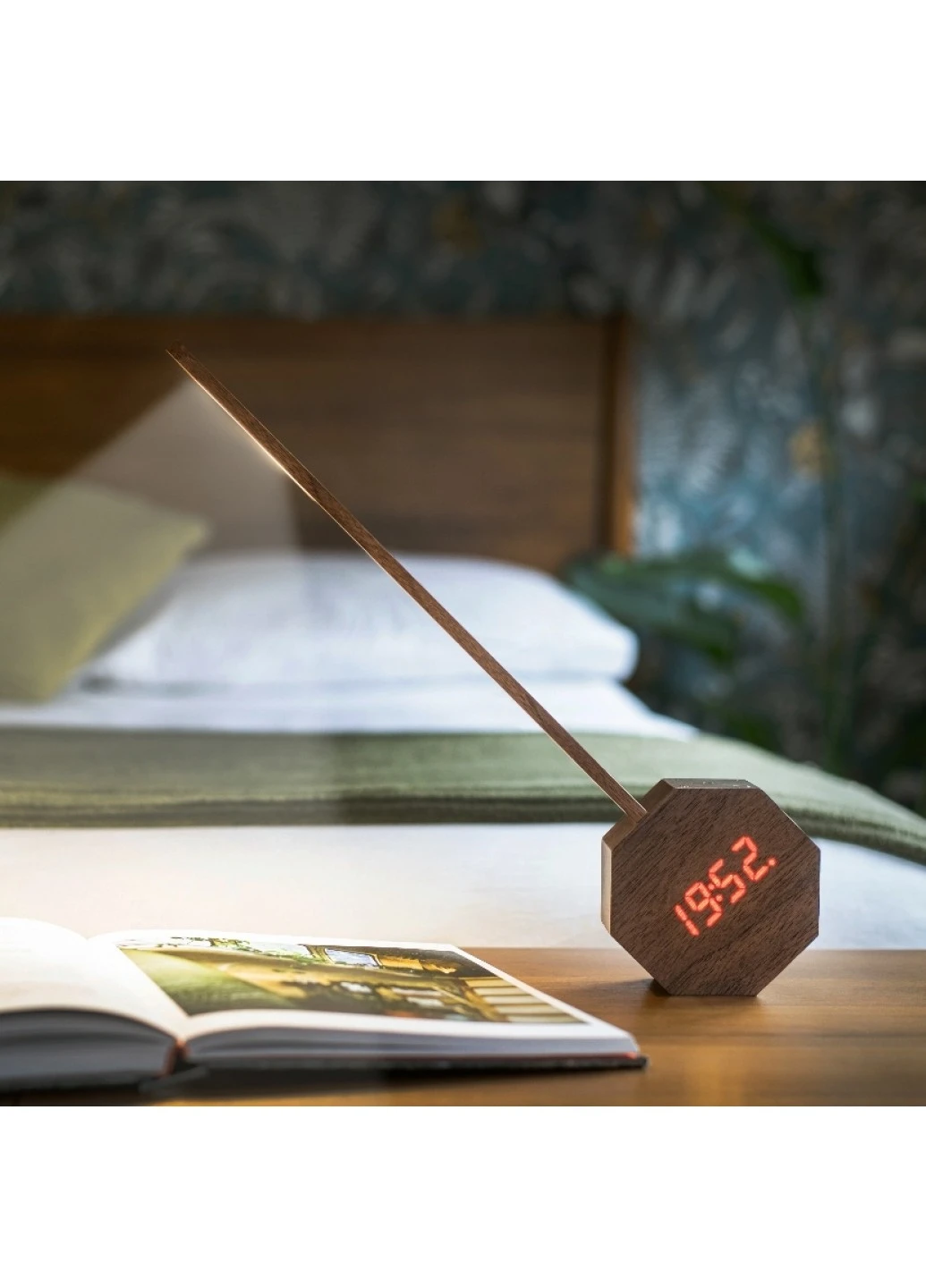 Світильник c будильником "OCTAGON ONE PLUS"; вишня Gingko G012CH (218826700)