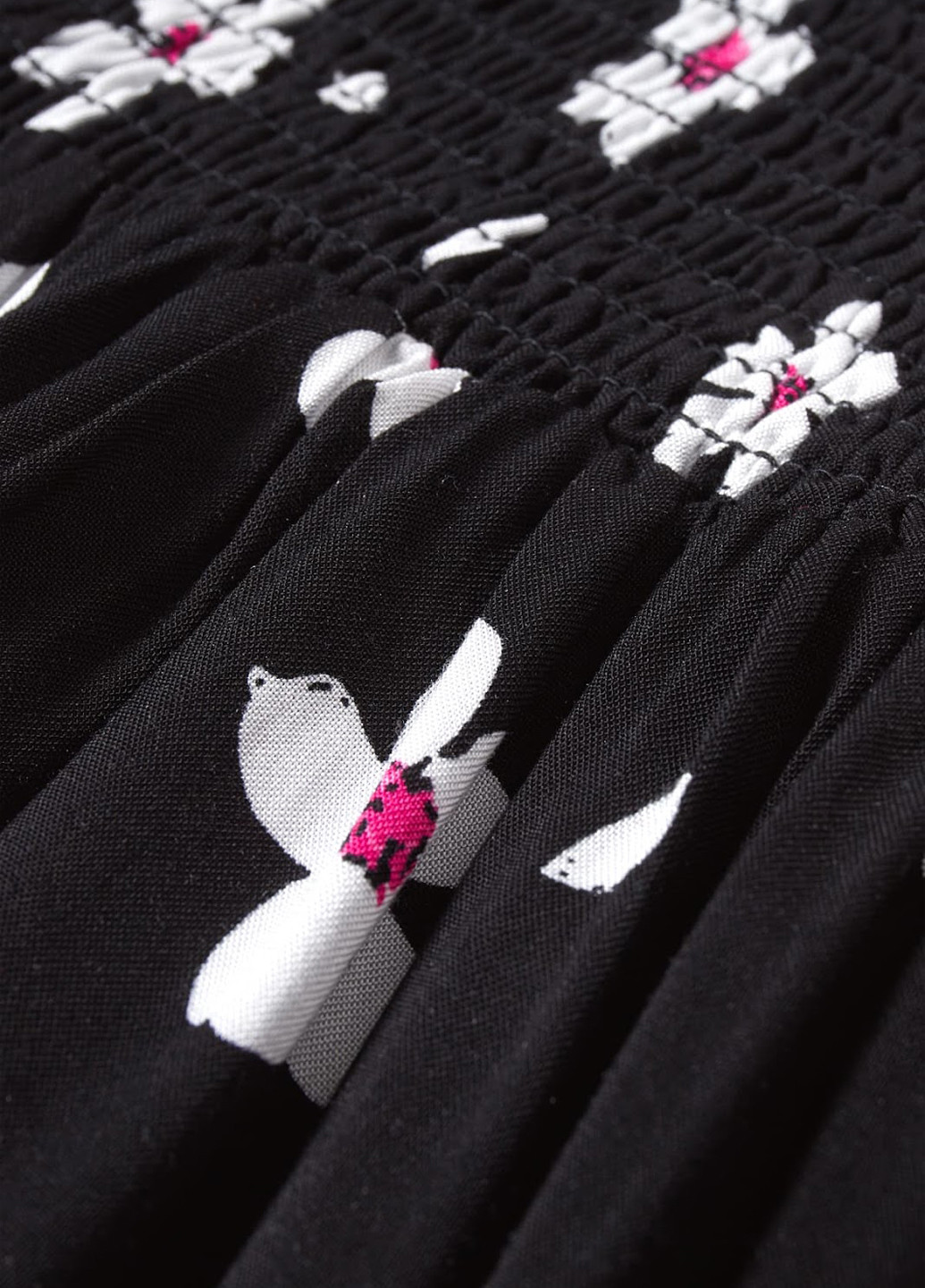 Черная кэжуал цветочной расцветки юбка C&A клешированная