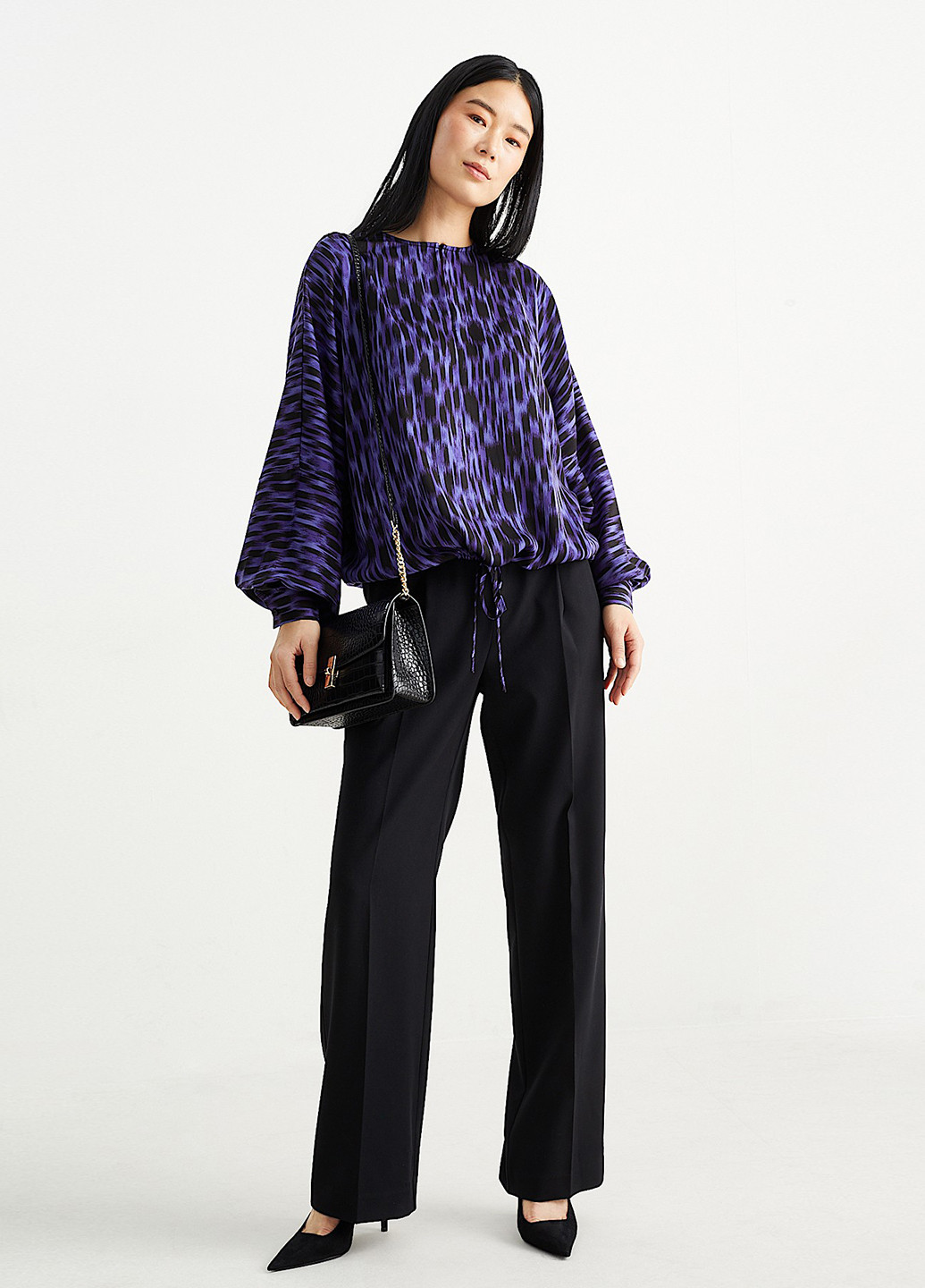 Светло-фиолетовая блуза C&A