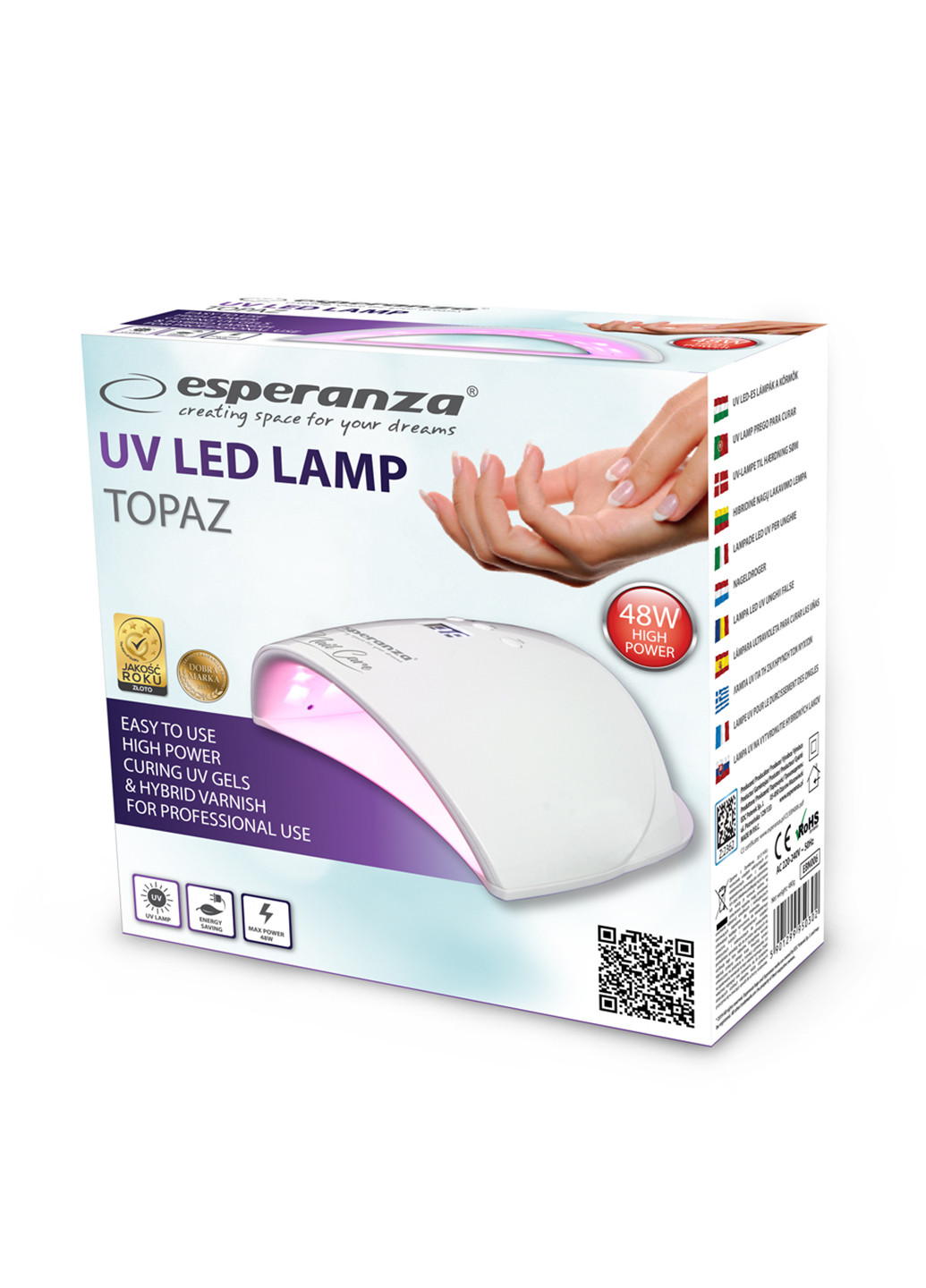 LED лампа Esperanza uv led lamp ebn006 (146605149)
