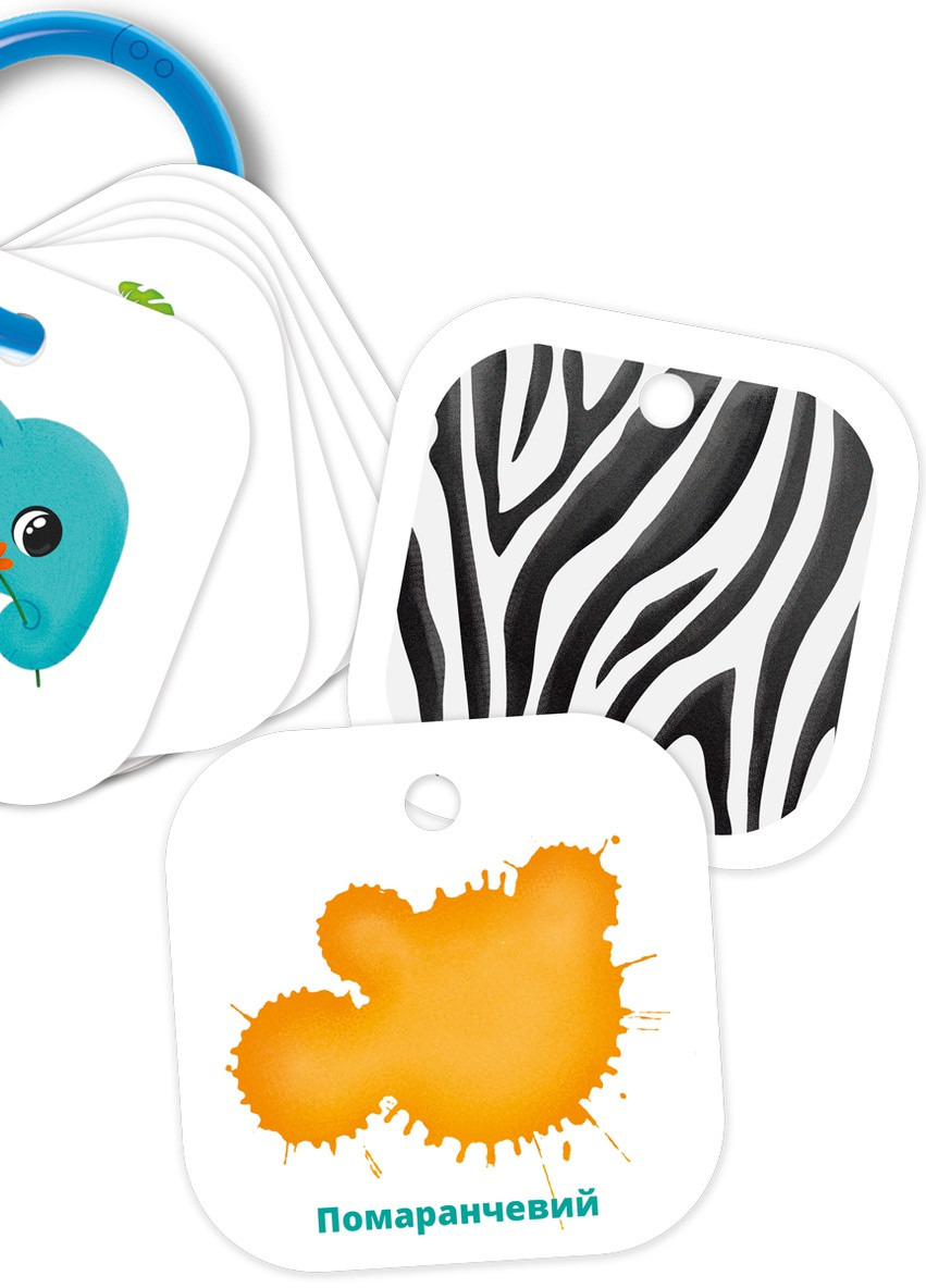 Картки на кільці "Кольори. Тварини" VT2000-01 (укр) Vladi toys (255391283)