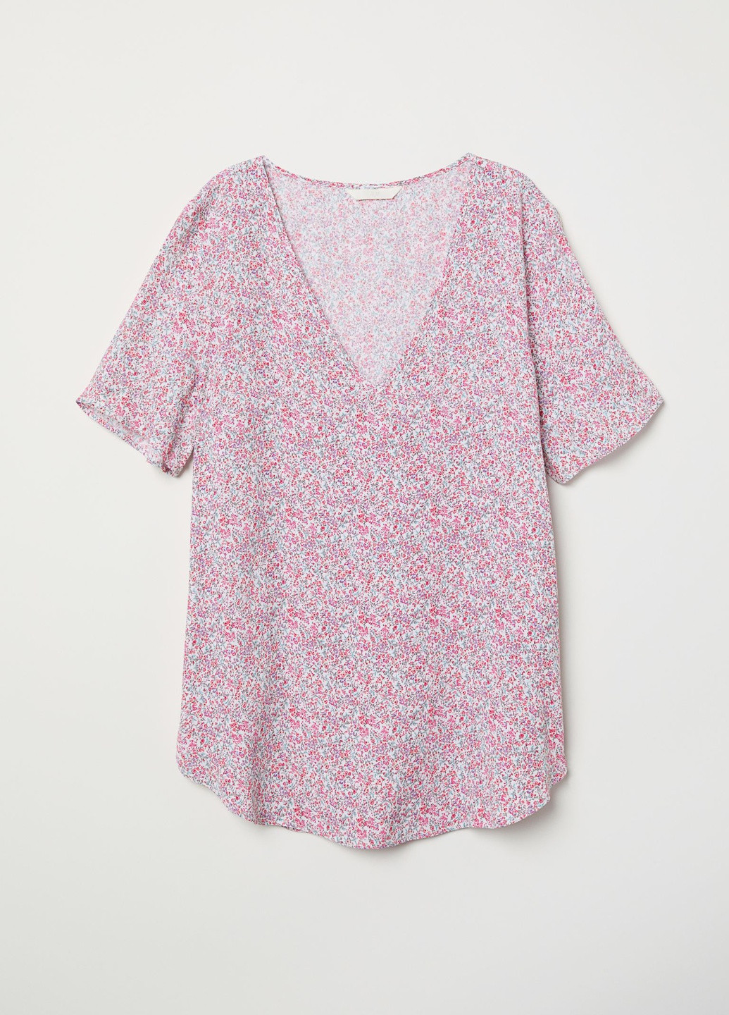 Розовая блуза с к/р H&M