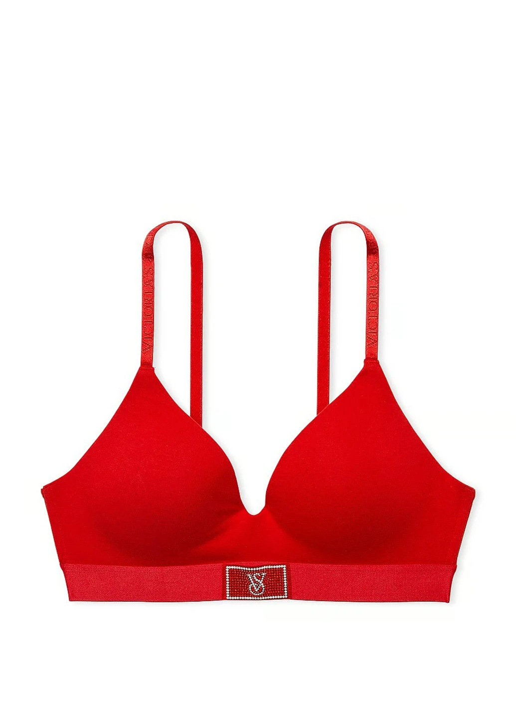 Красный демисезонный комплект (бюстгальтер, трусики) Victoria's Secret