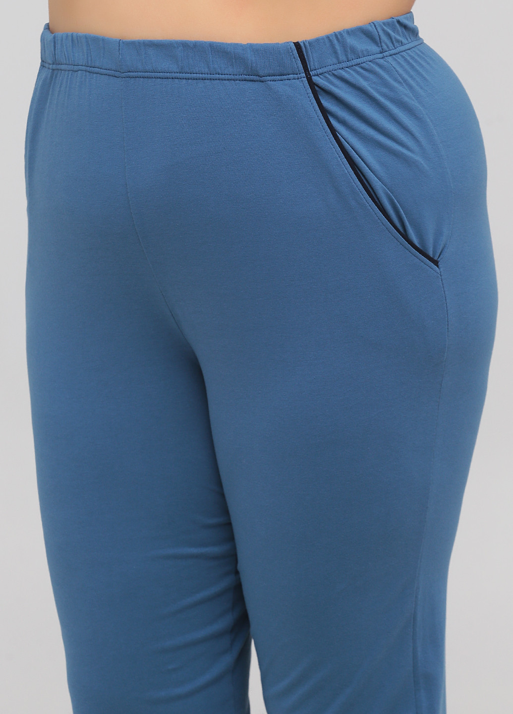 Синя всесезон піжама (лонгслів, штани) футболка + штани Lucci