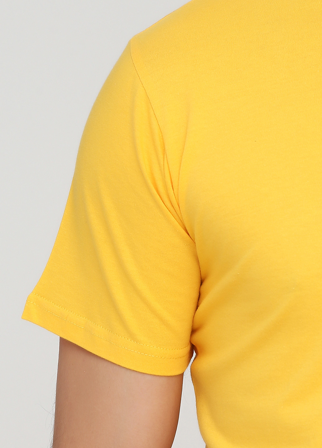 Желтая футболка мужская 19м319-17 синяя(електро) с коротким рукавом Malta