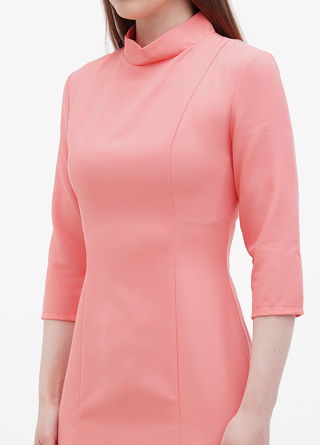 Рожева кежуал сукня футляр Rebecca Tatti однотонна
