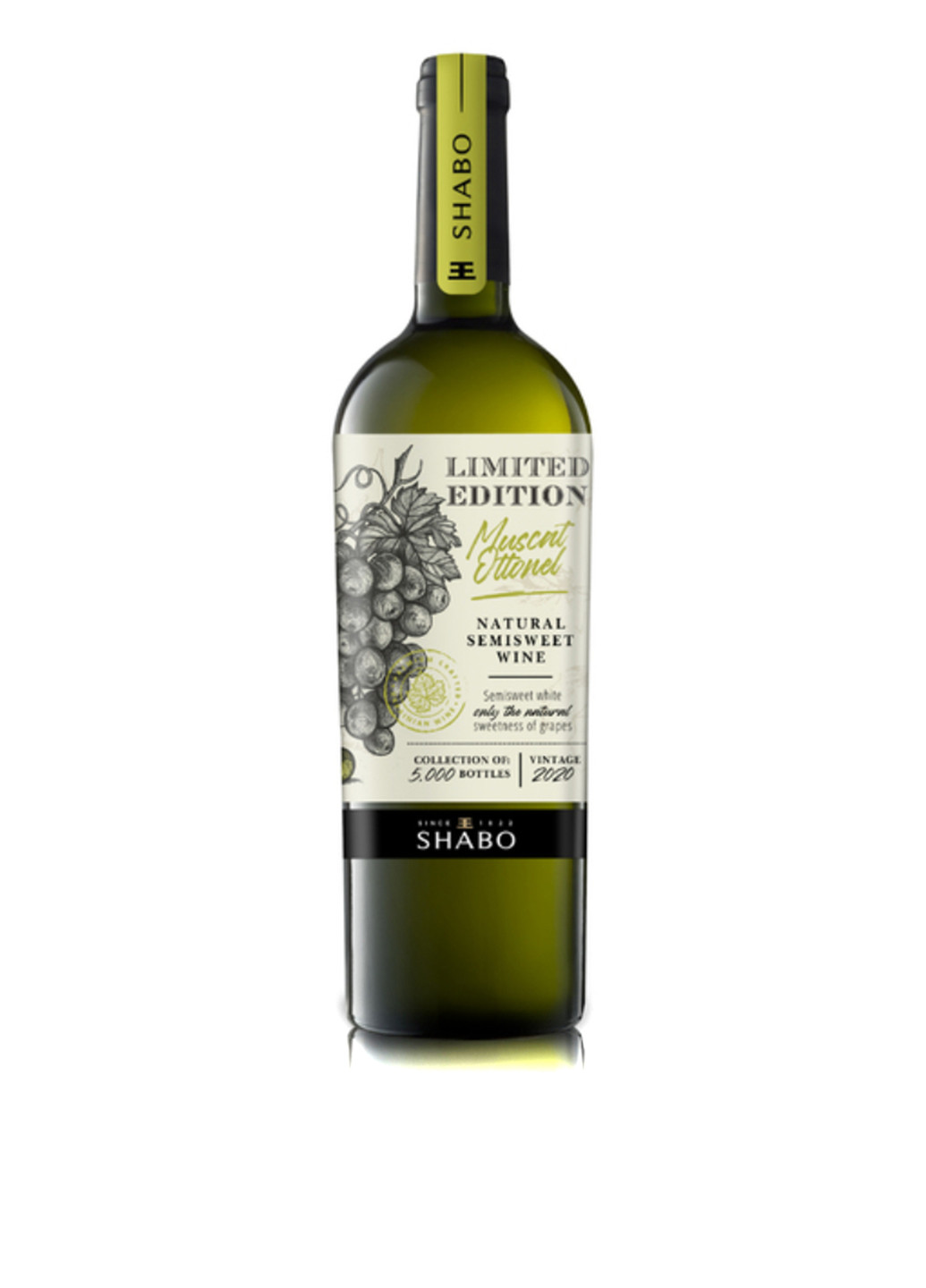 Вино Limited Edition Мускат Оттонель природно-напівсолодке біле, 0,75 л Shabo (253685016)