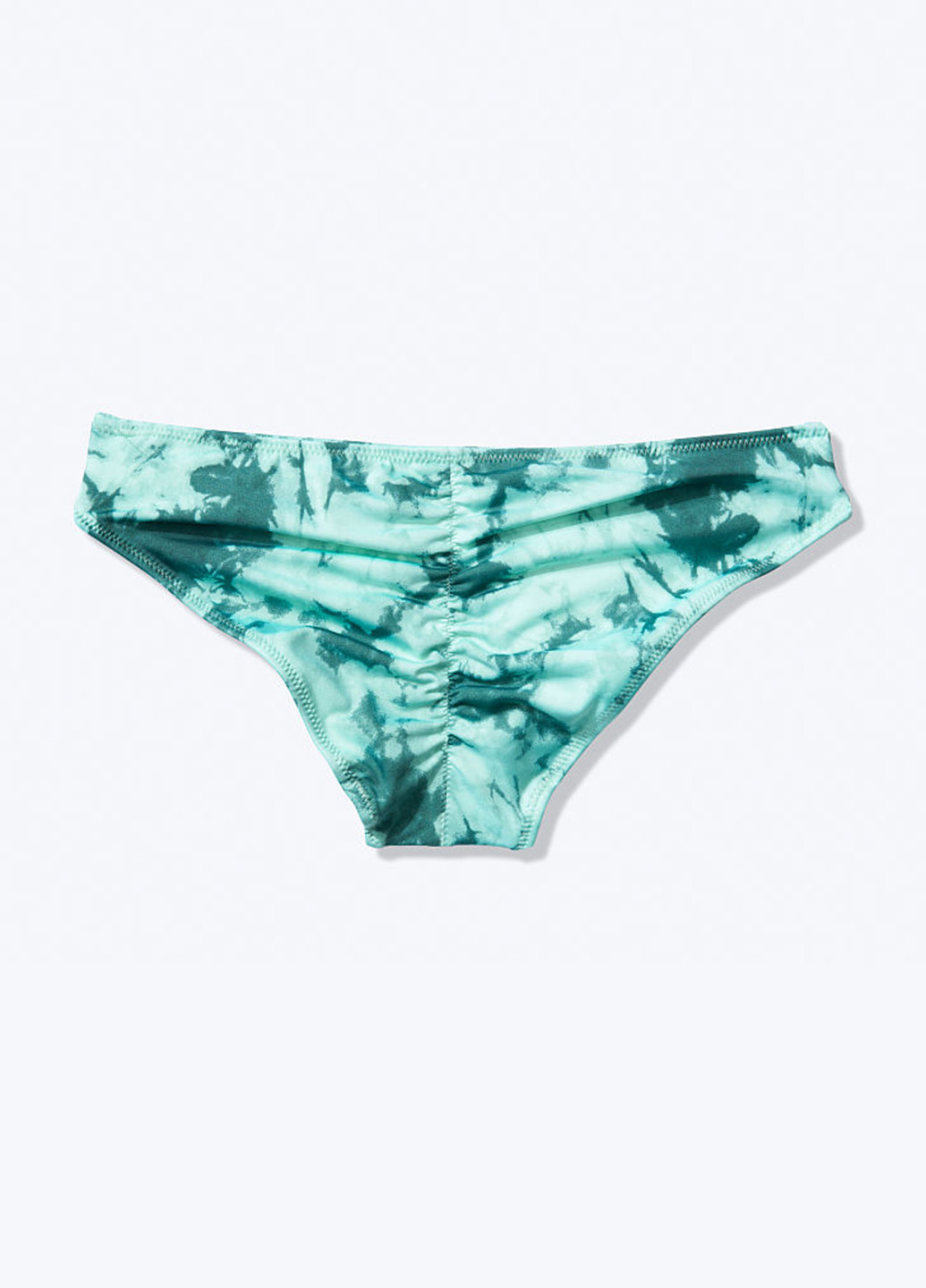 Зеленые купальные трусики-плавки с абстрактным узором Victoria's Secret