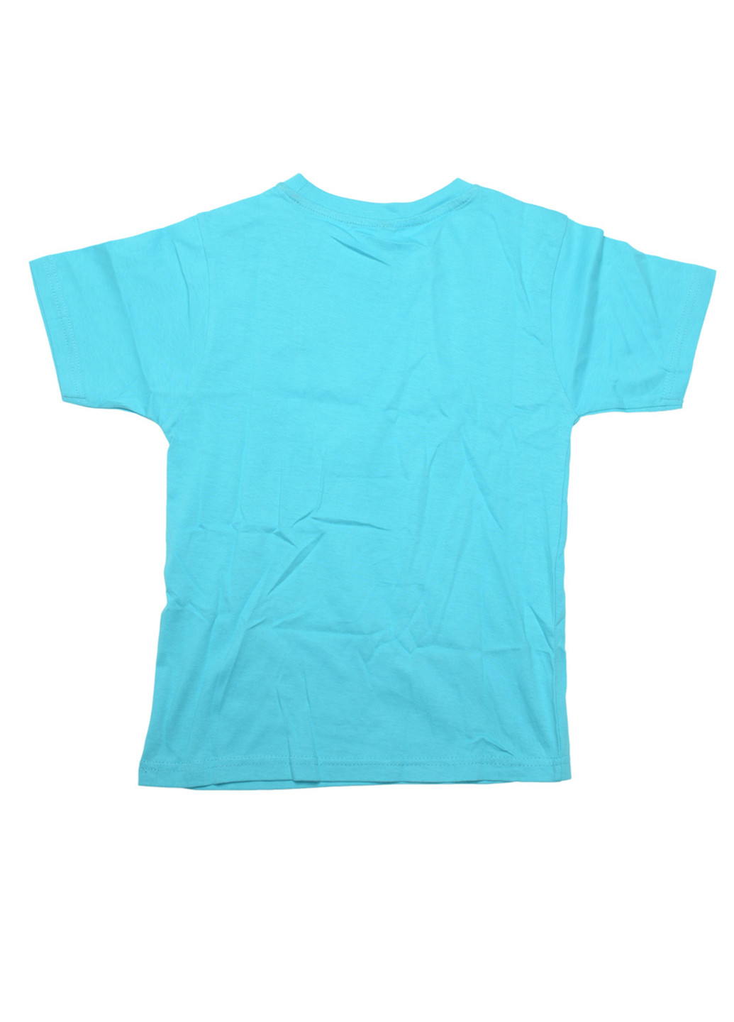 Бирюзовая летняя футболка с коротким рукавом Essenza