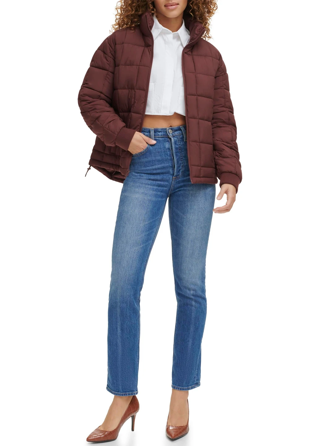 Коричневая демисезонная куртка Levi's
