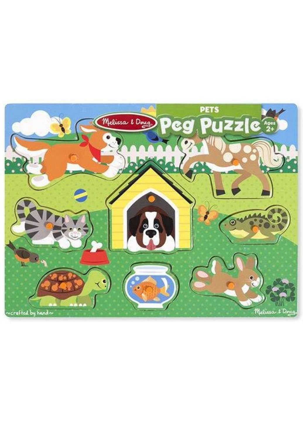 Розвиваюча іграшка Рамка-вкладиш Домашні тварини 8 ел (MD19053) Melissa&Doug (254074440)
