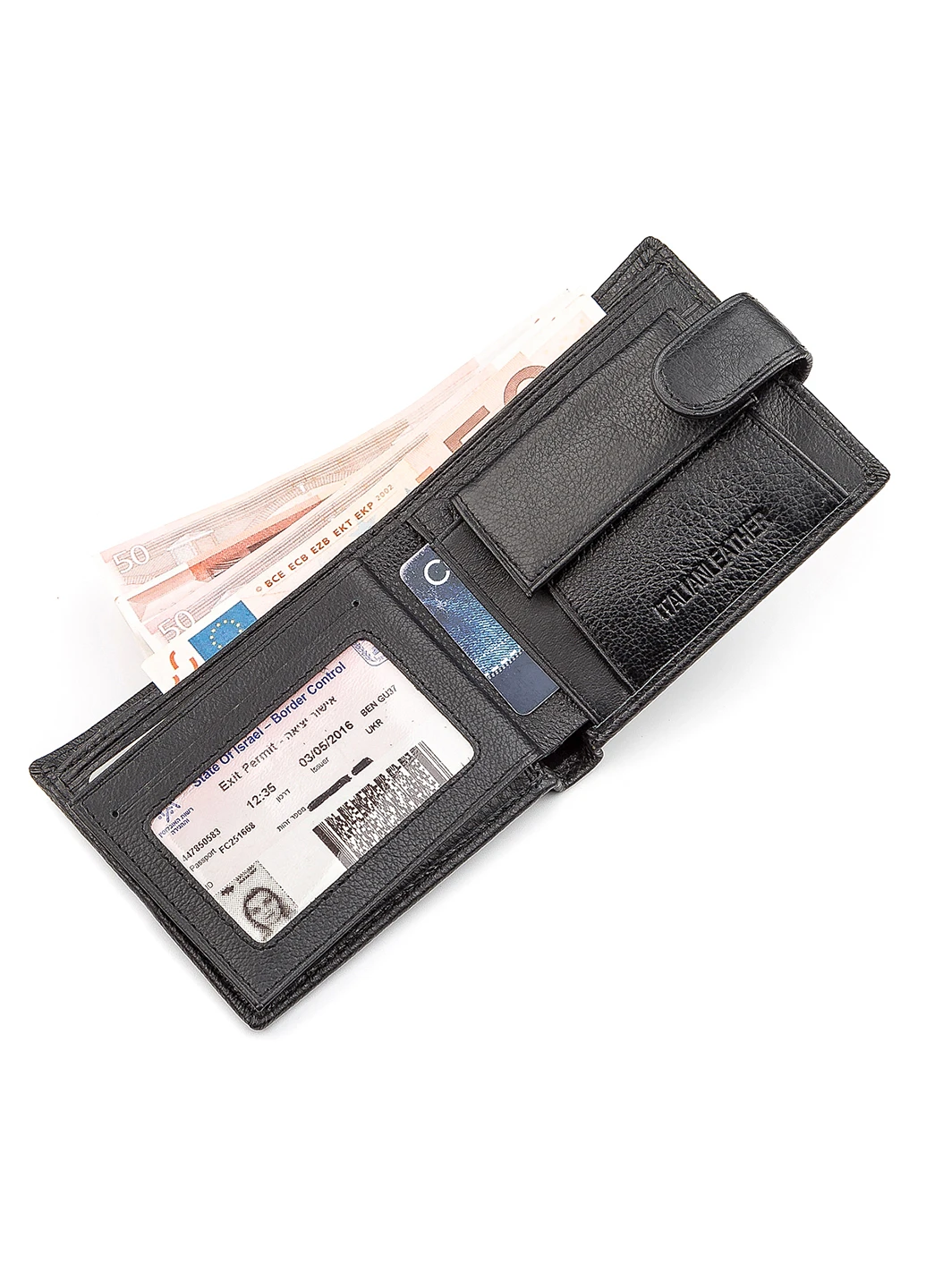 Чоловік шкіряний гаманець 11,5х9,5х2,5 см st leather (229459205)