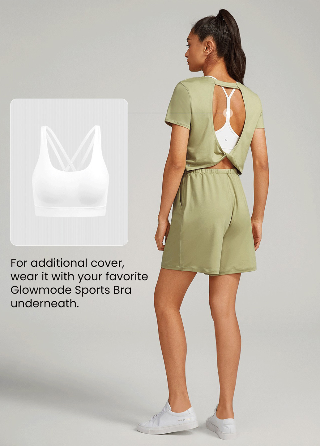 Комбінезон SHEIN комбінезон-шорти однотонний оливковий спортивний поліестер