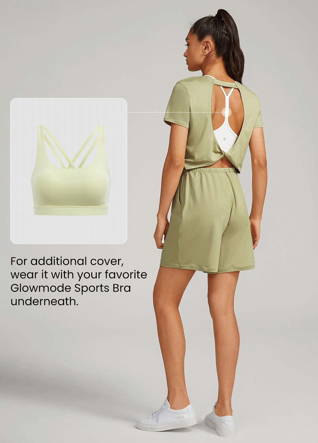 Комбінезон SHEIN комбінезон-шорти однотонний оливковий спортивний поліестер