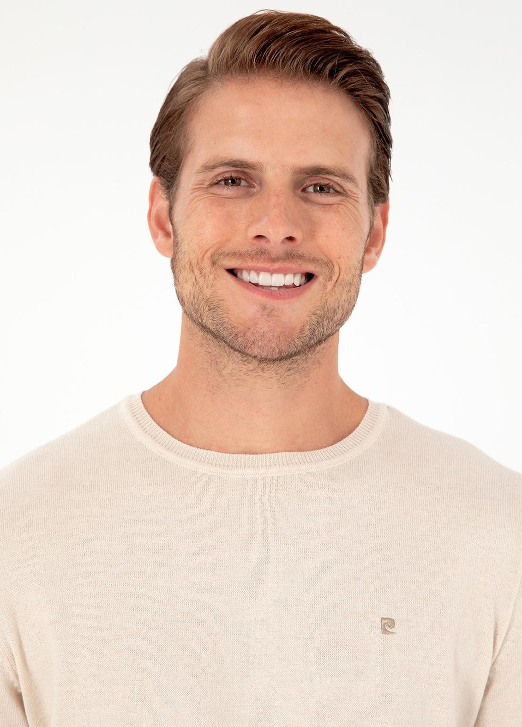 Бежевый демисезонный джемпер джемпер Pierre Cardin