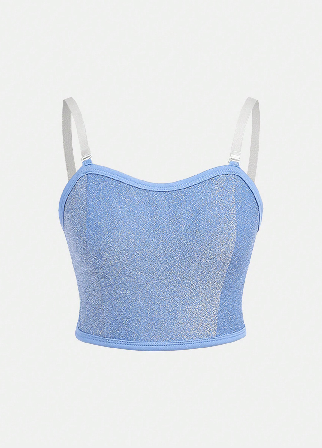 Голубой летний костюм (топ, брюки) SHEIN